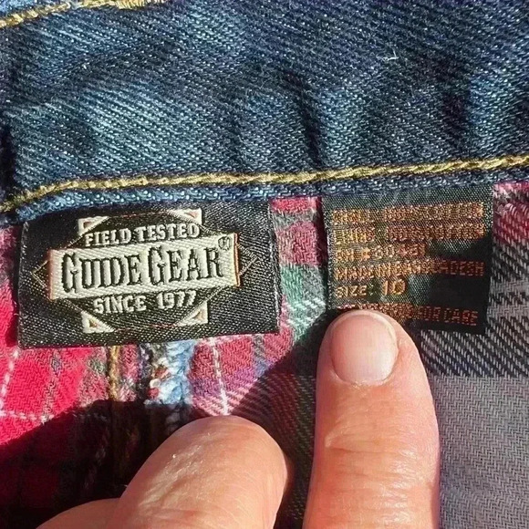 Field Tested Guide Gear Womens Flannel Lined NWOT Denim Jeans Sz 10 Warm Outdoor - Picture 1 of 5